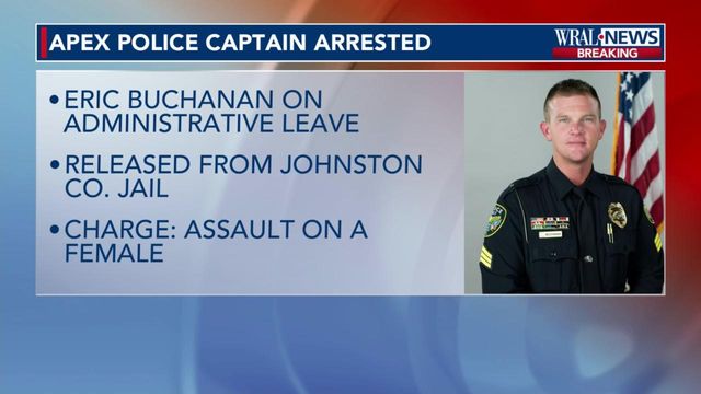 Apex police captain charged with assault