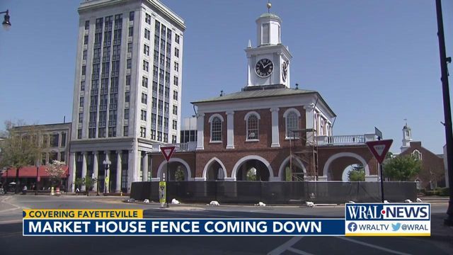 Fayetteville Market House fence coming down 