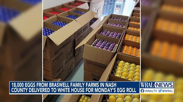 Nash County-based Braswell Family Farms dyes, supplies 18,000 eggs for White House Easter event