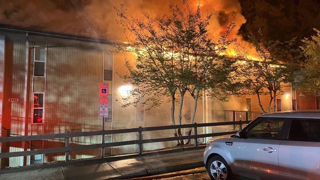 Raleigh apartment catches fire overnight, residents displaced