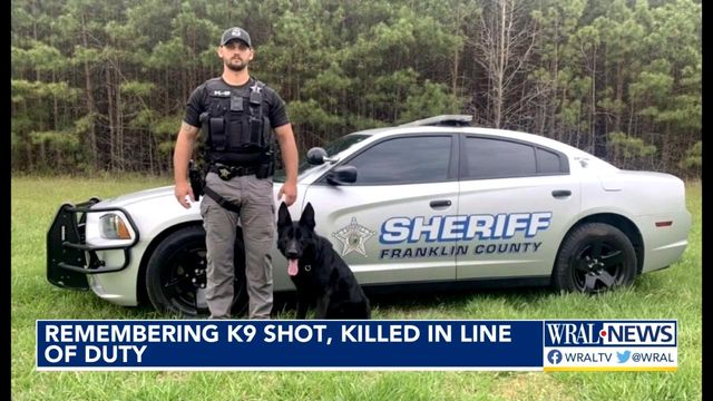 Law enforcement honors life of Franklin County K-9 shot, killed by armed man 