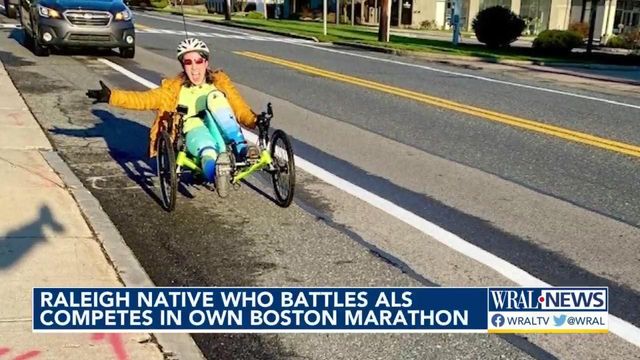 Raleigh native with ALS competes in her own Boston Marathon 