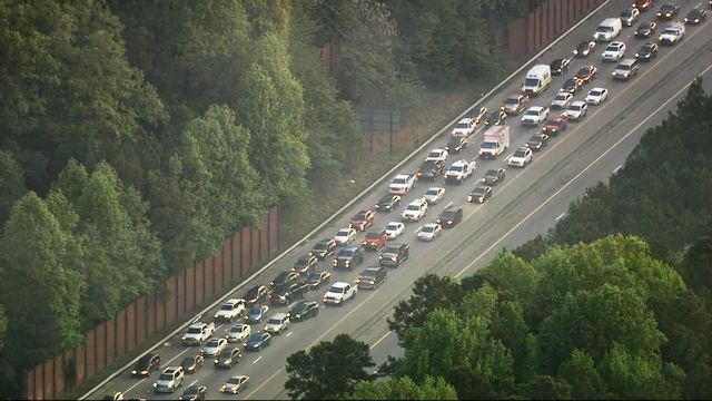 Sky 5 flies shows heavy delays on I-440 where man hit by cars