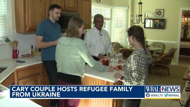 Cary couple hosts refugee family from Ukraine