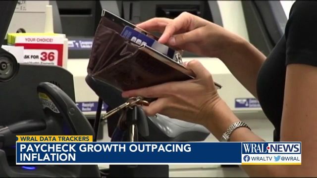 Paycheck growth outpacing inflation in North Carolina