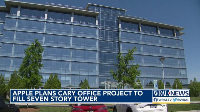 Apple plans Cary office project to fill seven-story tower