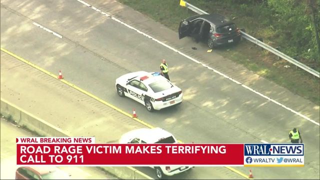 Road Rage 911 call reveals scary moments immediately following shooting along 15/501 in Durham