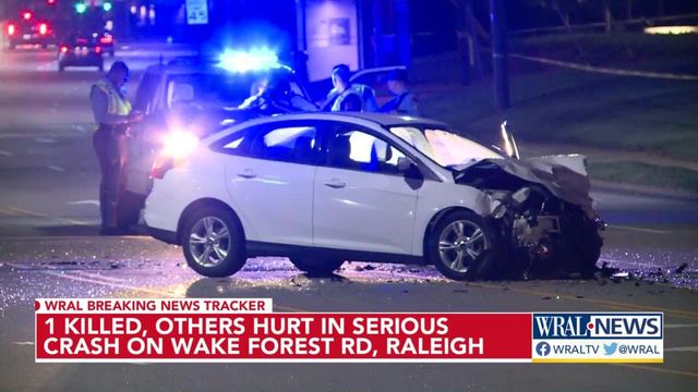 Major Raleigh road shut down in fatal crash