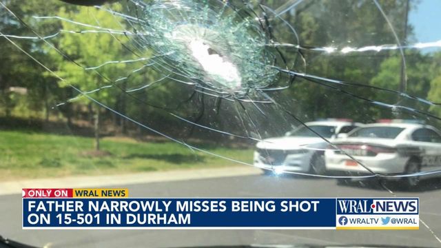 Father, 2 dogs, narrowly miss being shot while driving on 15-501 in Durham