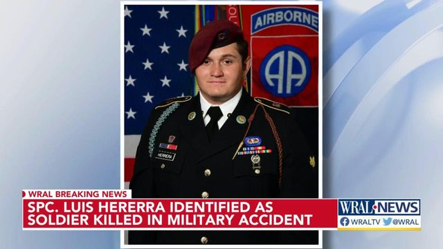 Solider identified in Fort Bragg military accident