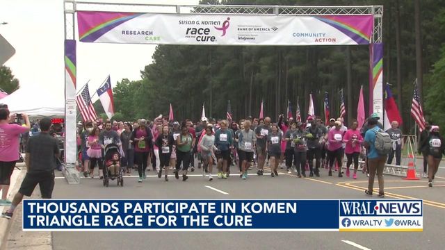 Thousands participate in Komen Triangle Race for the Cure