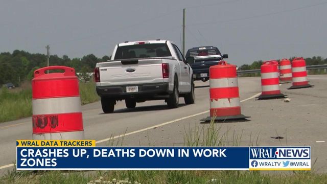 Crashes up, deaths down in North Carolina work zones