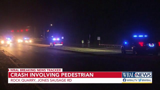 Police responding to crash involving pedestrian in Raleigh