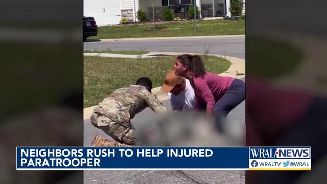On cam: Neighbors rush to save life of Ft. Bragg paratrooper