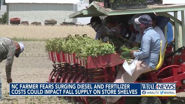NC farmers worry about combo of rising fuel-fertilizer costs