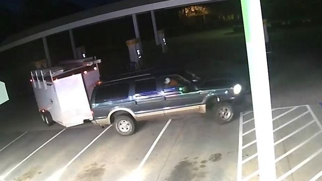 Surveillance video shows thieves steal gas from Cary station