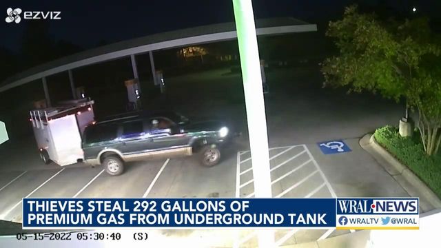 Caught on camera: Thieves steal 292 gallons of gas from underground tank in Cary