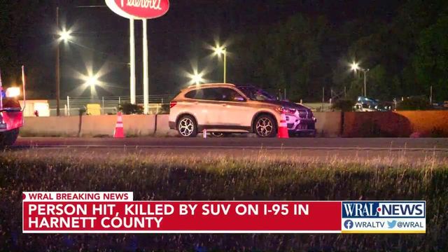 Man hit, killed by SUV on I-95 in Harnett County