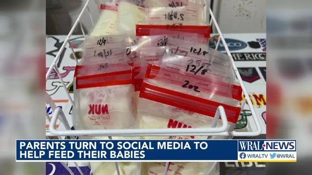 Parents turn to social media to help feed their babies 