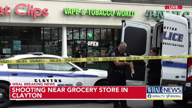Shooting reported near grocery store in Clayton 