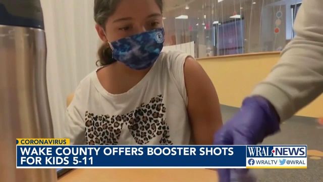 Wake County offers COVID booster shots for kids 5-11