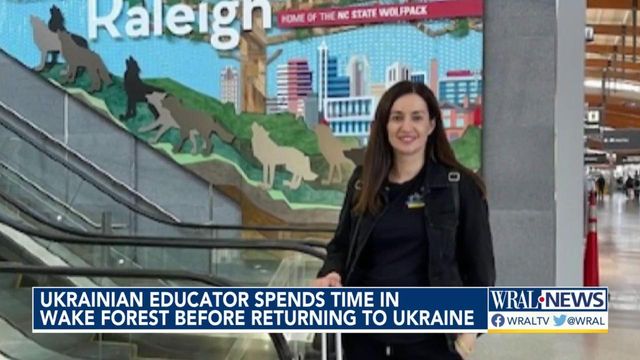 Ukrainian educator spends time in Wake Forest before returning to Ukraine