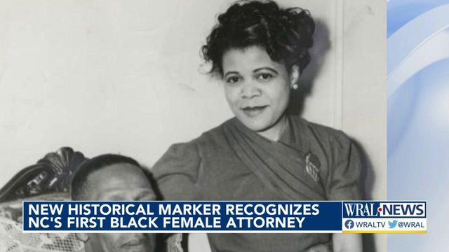 New historic marker recognizes North Carolina's first Black female attorney
