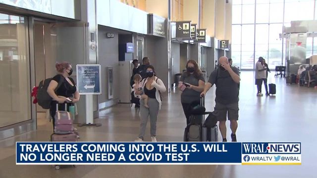 Travelers coming into US will no longer need COVID test