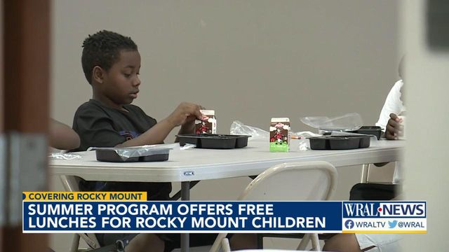 Rocky Mount program offers free lunches for children during summertime 