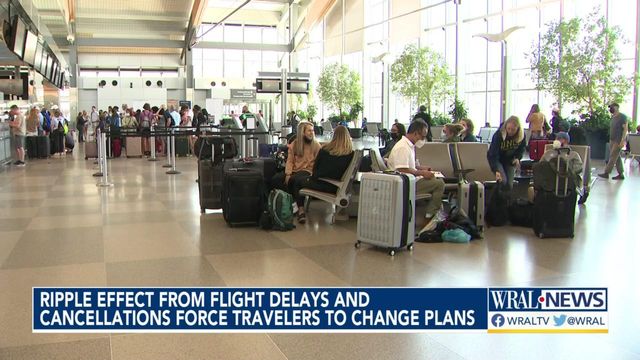 RDU experiences delays and cancellations