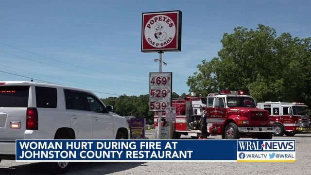 Woman hurt during fire at Johnston County restaurant