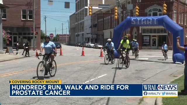 Hundreds run, walk and ride for prostate cancer in Rocky Mount