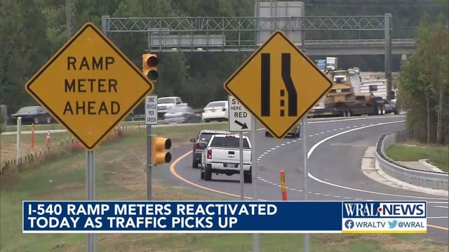 I-540 ramp meters reactivated as traffic returns to pre-pandemic levels