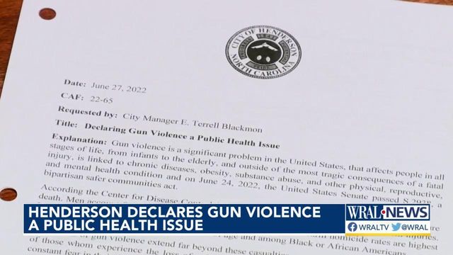 Henderson declares gun violence a public health issue