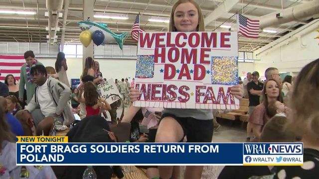 Fort Bragg soldiers reunited with families following deployment to Europe