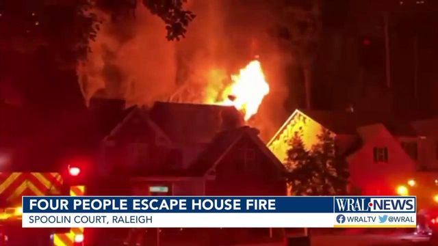 4 people escape from Raleigh house fire