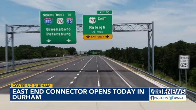 East End Connector opens today in Durham, hoping to ease traffic through downtown 