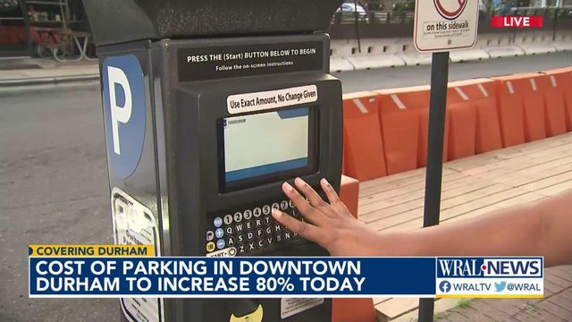 Cost of parking in Durham to increase at most by 80% on Friday 