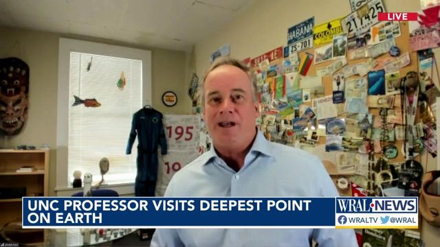 UNC professor Jim Kitchen returns from deepest point on Earth