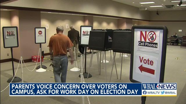 Wake County parents voice concern over voters on campus, ask for teacher workday on Election Day