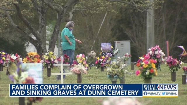 Families say driveways crumbling, graves sinking at Dunn cemetery
