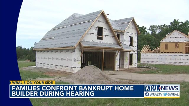 Families confront bankrupt builder that left them with half-finished homes, mountains of debt