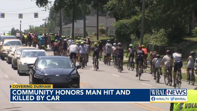 Durham cycling community honors man hit and killed by car 