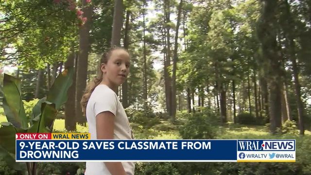 9-year-old girl saves classmate from drowning in Raleigh pool