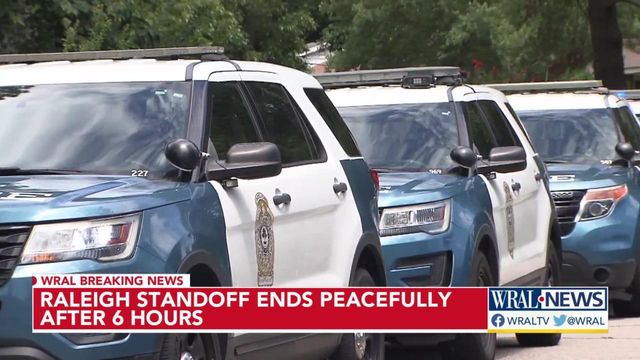 Raleigh standoff ends peacefully after six hours