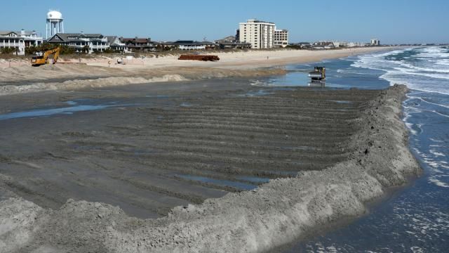 After officials tasked with filling in Wrightsville's eroding beach were pushed offshore to source sand, they made a daunting discovery: Hundreds of thousands of tires that likely migrated from an artificial reef created by the Division of Marine Fisheries decades ago.