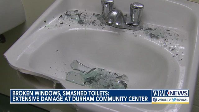 Broken windows, smashed toilets: Extensive damage found at Durham community center