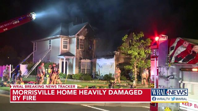 Morrisville home heavily damaged in fire 