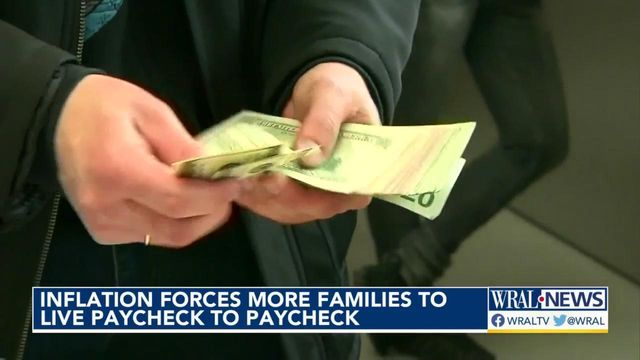 Inflation forces more families to live paycheck to paycheck