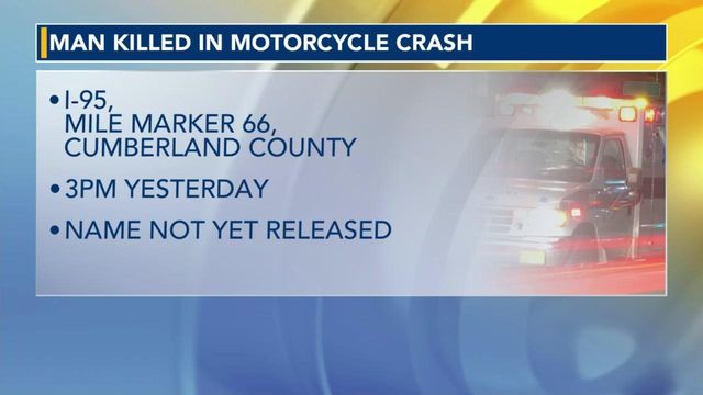 Man killed in Cumberland Co. motorcycle crash 